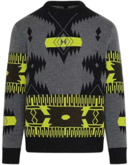 ALANUI Grey Wool Icon Sweater