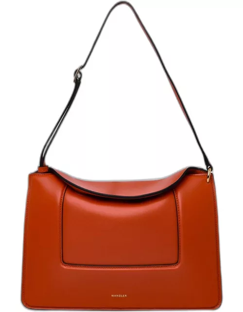 WANDLER Orange Leather Penelope Bag