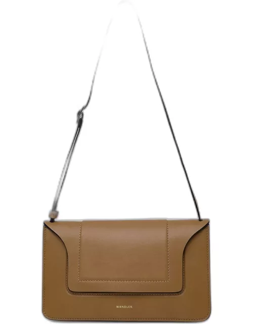 WANDLER Beige Leather Mini Penelope Bag
