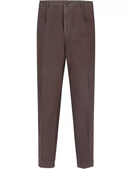 Incotex Stretch Pants With Pleat