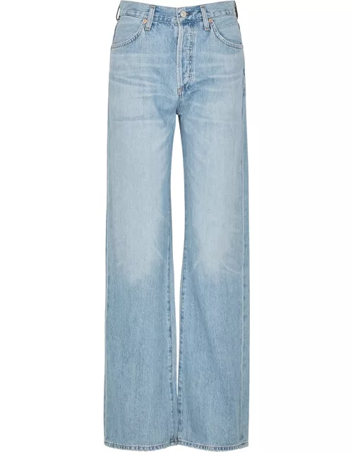 Citizens Of Humanity Annina Blue Wide-leg Jeans