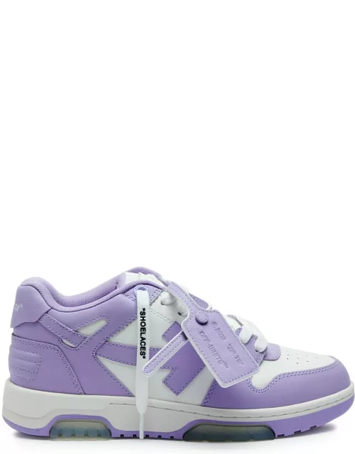 Off-white Out Of Office Leather Sneakers - Lilac
