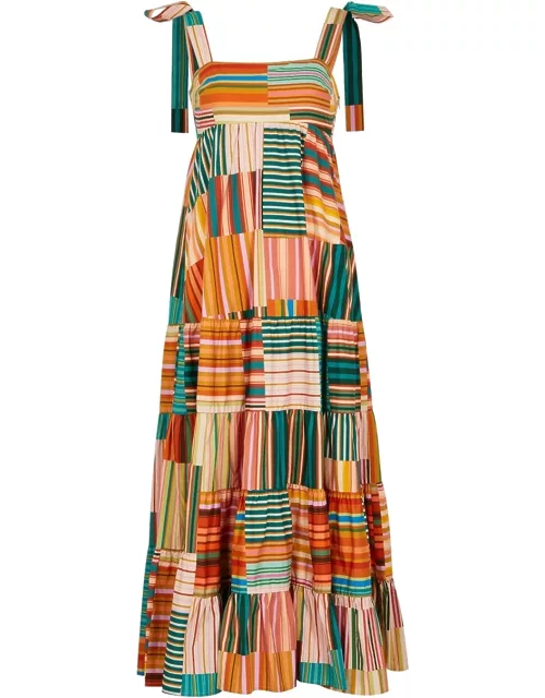 Alemais Sloane Striped Cotton Maxi Dress - Multicoloured