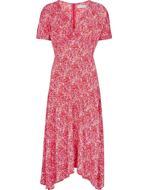 Faithfull The Brand Raphaela Floral-print Midi Dress - Pink