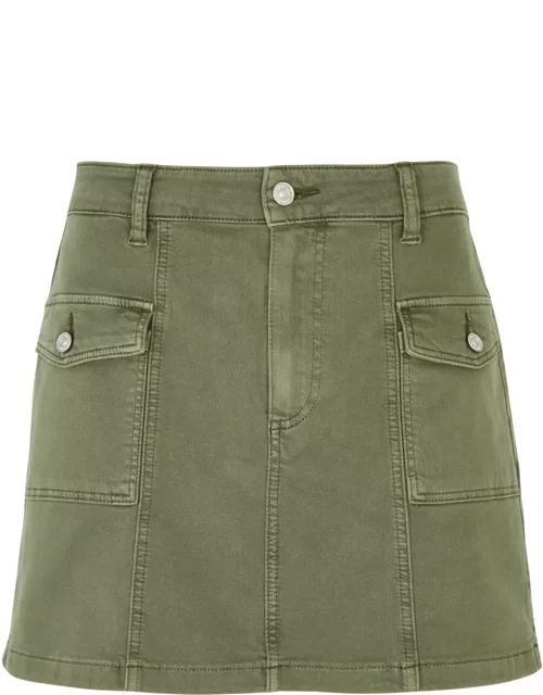 Paige Jessie Stretch-denim Mini Cargo Skirt - Green - 30 (W30 / UK12 / M)