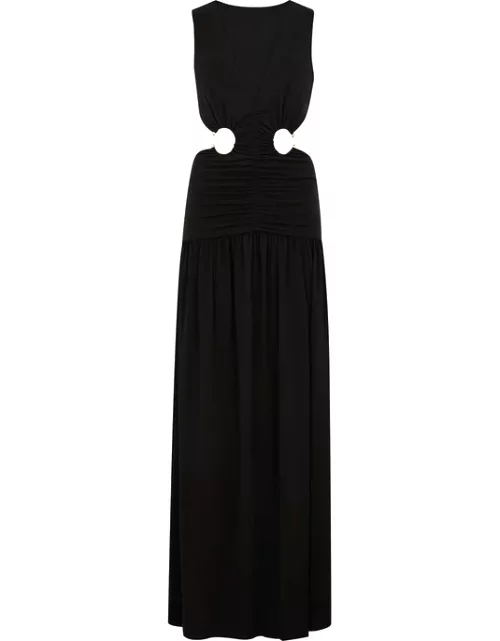 Bec & Bridge Evoke Black Cut-out Maxi Dress - 8