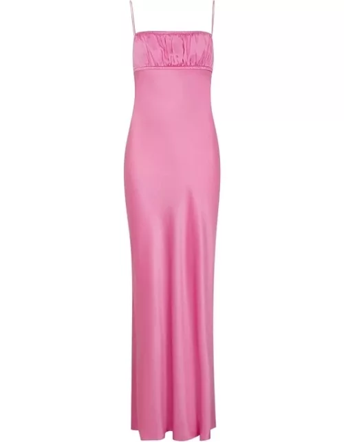 Bec & Bridge Amber Pink Silk-satin Maxi Dress - Light Pink