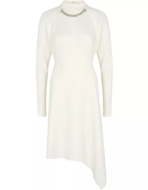 JW Anderson White Chain-embellished Stretch-jersey Dress