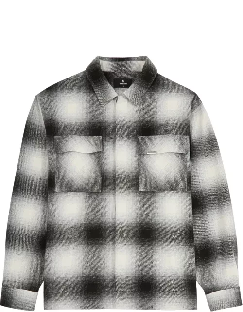 Represent Spirits Of Summer Checked Flannel Shirt - Black And White