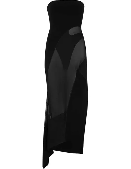Vivienne Westwood Long Side Panther Wool Maxi Skirt - Black - 38 (UK6 / XS)
