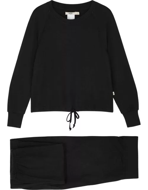 Ugg Gable Brushed-knit Pyjama Set - Black