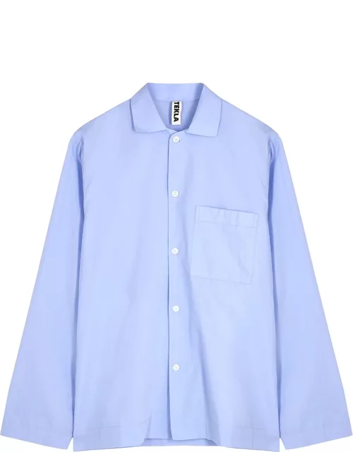 Tekla Unisex Light Blue Poplin Pyjama Top