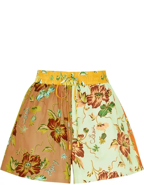 Alemais Hotel Lamu Printed Stretch-cotton Shorts - Multicoloured - 10 (UK10 / S)