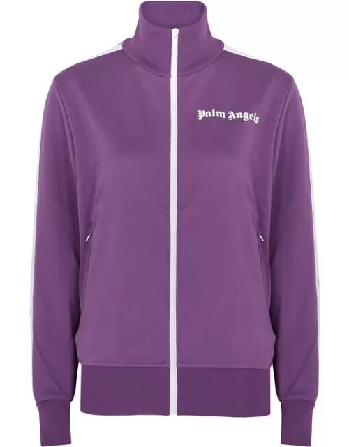 Palm Angels Purple Striped Jersey Track Jacket