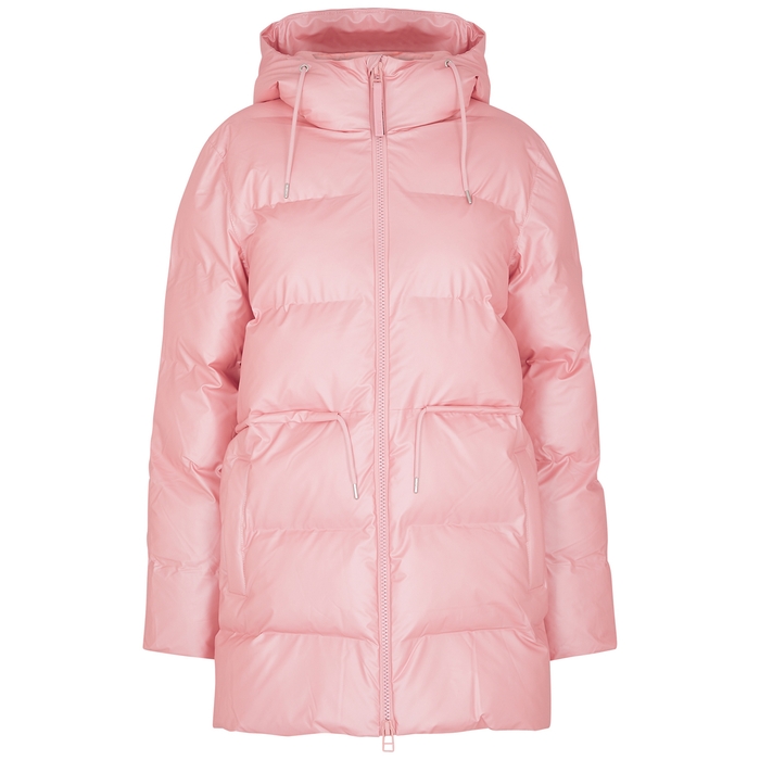 Rains Quilted Rubberised Jacket - LIGHT PINK - XS