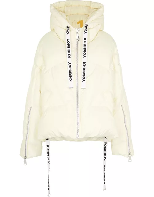 KhrisJoy Off-white Quilted Shell Jacket