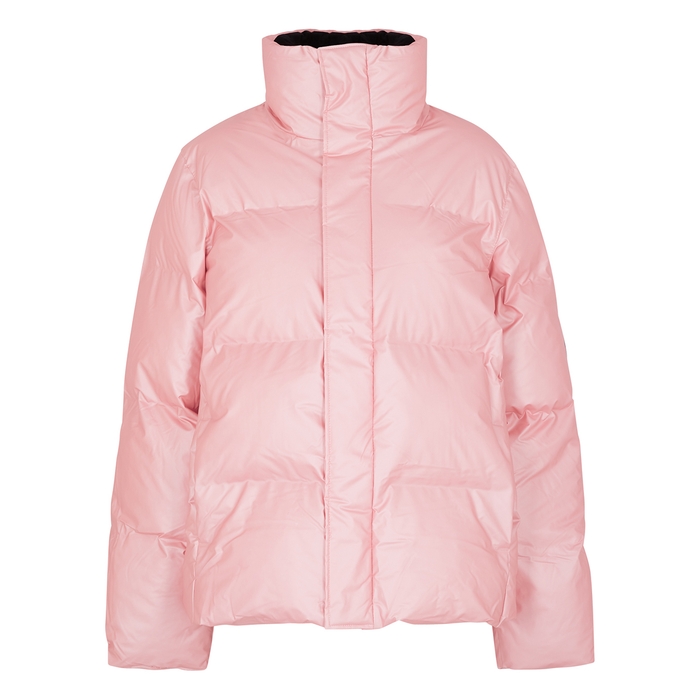 Rains Quilted Rubberised Jacket - LIGHT PINK - S