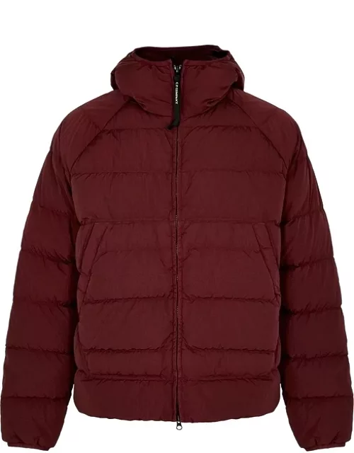 C.P. Company Eco-Chrome Burgundy Quilted Shell Jacket