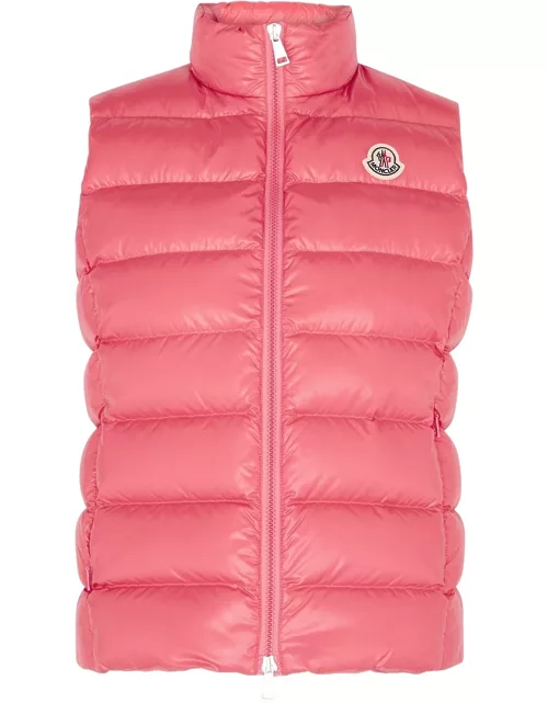 Moncler Ghany Pink Quilted Shell Gilet