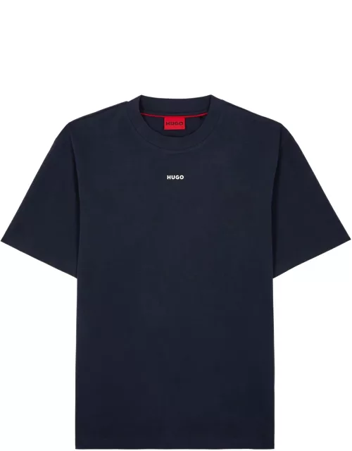 Hugo Logo-print Cotton T-shirt - Navy