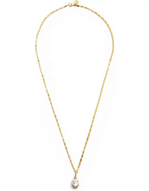 Daisy London X Shrimps 18kt Gold-plated Necklace - Pear