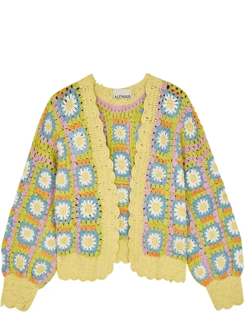 Alemais Petra Crochet Cotton Cardigan - Multicoloured