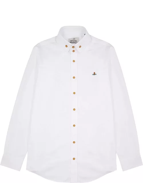 Vivienne Westwood Two Button Krall White Cotton Shirt