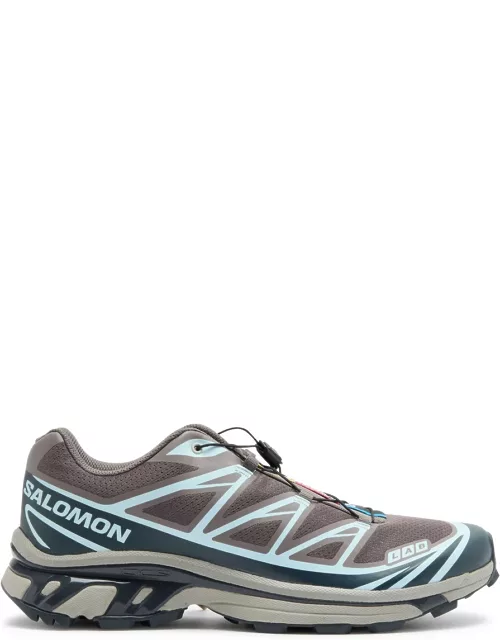 Salomon XT-6 Panelled Mesh Sneakers - Grey - 42 (IT42 / UK8)