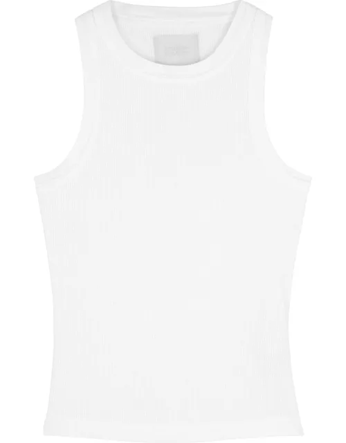 Citizens Of Humanity Isabel White Ribbed Stretch-jersey Tank