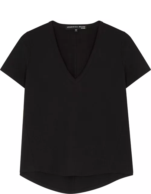 Charo Ruiz Margherita Lace-trimmed Cotton-blend Maxi Dress - Black