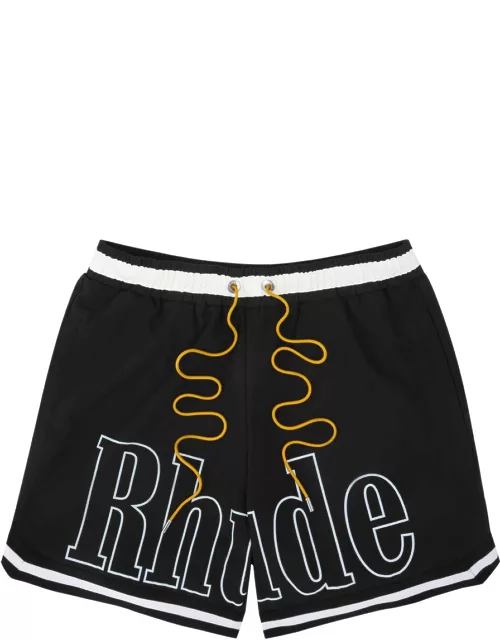 Rhude Logo-print Shell Swim Shorts - Black