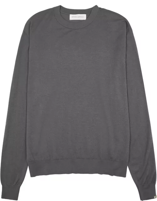 Extreme Cashmere N°233 Class Grey Cashmere-blend Jumper - One