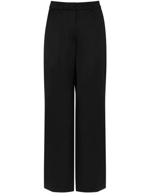 Nanushka Zoelle Wide-leg Satin Trousers - Black - XS (UK6 / XS)