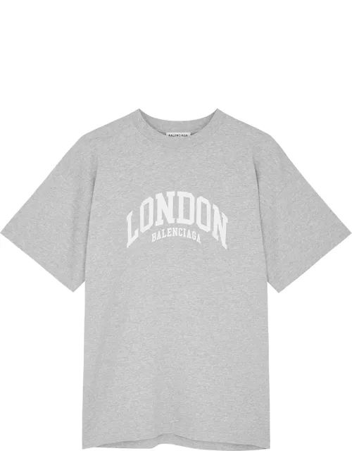 Balenciaga Cities London Grey Cotton T-shirt