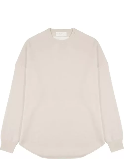 Extreme Cashmere N°53 Crew Hop Off-white Cashmere-blend Jumper - One