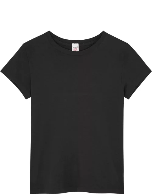 Re/done X Hanes Black Cotton T-shirt
