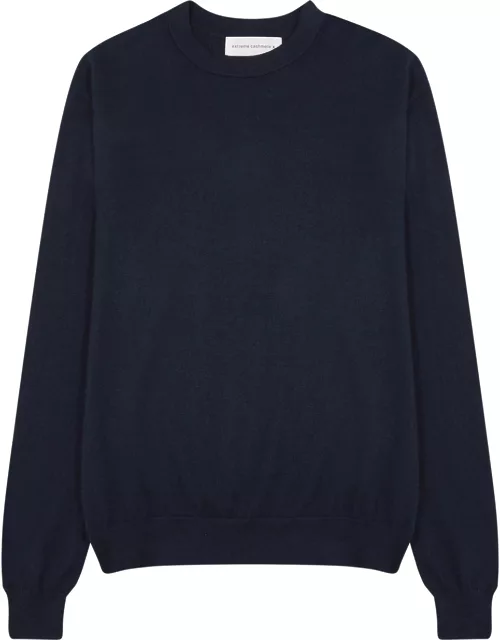 Extreme Cashmere N°233 Class Navy Cashmere-blend Jumper - One