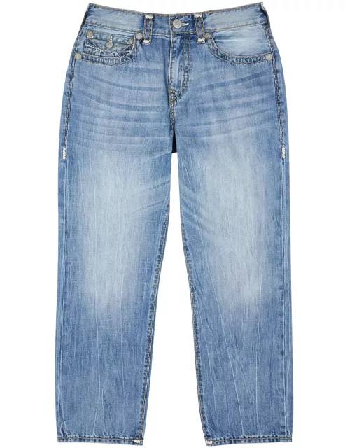 True Religion Bobby Super T Straight-leg Jeans - Mid Blu - 36 (W36 / XL)