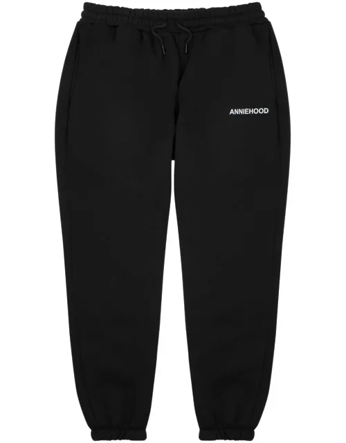Annie Hood Logo-print Cotton Sweatpants - Black