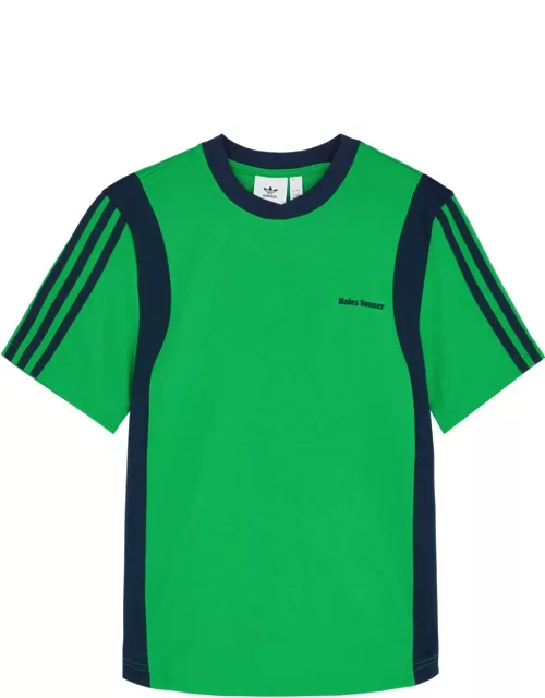 Adidas X Wales Bonner X Wales Bonner Logo-embroidered Jersey T-shirt - Green - XL (UK16 / XL)