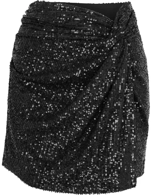 IN The Mood For Love Islay Black Sequin Mini Skirt