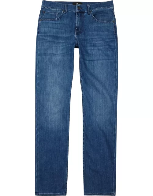 7 For All Mankind Slimmy Luxe Performance Jeans - MID BLU