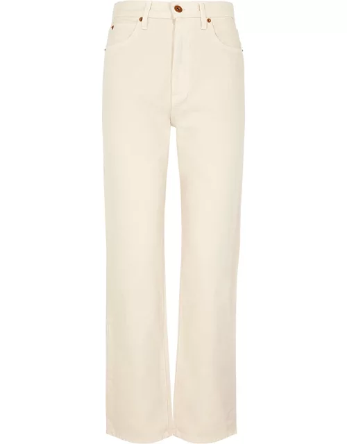 Slvrlake London Ecru Straight-leg Jeans - Off White