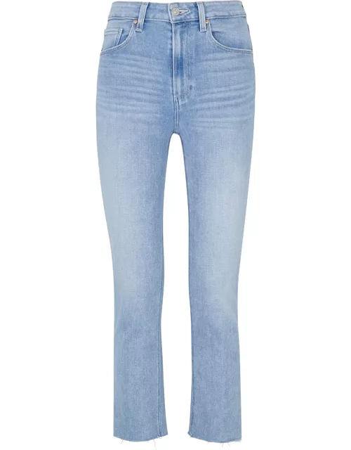 Paige Sarah Light Blue Cropped Slim-leg Jeans