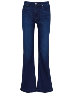 Paige Genevieve Transcend Dark Blue Flared Jeans