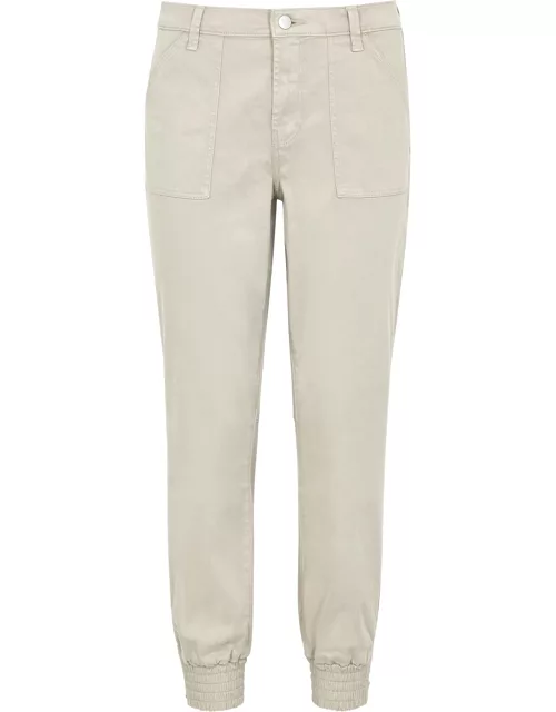 J Brand Arkin Stone Cotton-blend Trousers - Natural