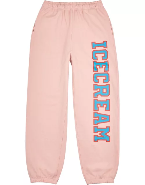 Ice Cream College Pink Logo Cotton Sweatpants