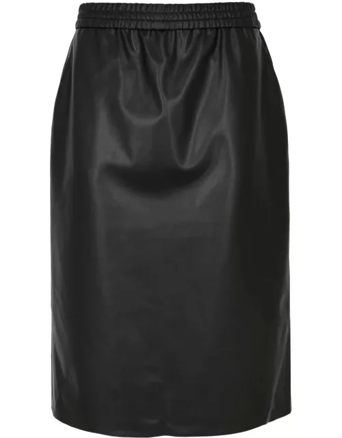 Wolford Faux Leather Midi Skirt - Black - XS (UK6 / XS)