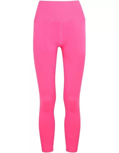 Free People Movement Good Karma Neon Pink Stretch-jersey Leggings - Bright Pink - M/