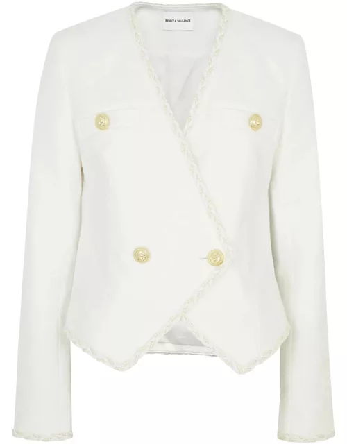 Rebecca Vallance Clarisse Bouclé Cotton-blend Jacket - Ivory - 12 (UK12 / M)